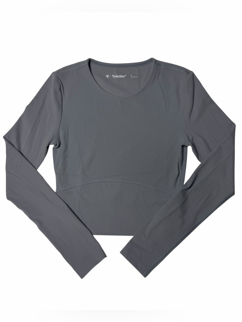 Aritzia TnA Action Butter Bound Long Sleeve Athletic Workout Top Gray Size Small